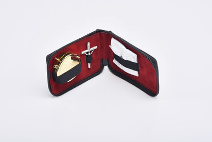 Piccolo Astuccio con Zip in Pelle di Vitello 9x11x2 Centimetri