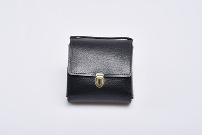 Astuccio Porta Teca in Pelle Gran Foca Nero