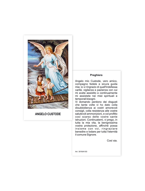 Immagine Angelo Custode 6x10,5 cm 100 Pezzi