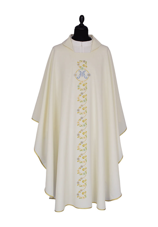 Casula Mariana Ricamata in Tessuto di Poliestere