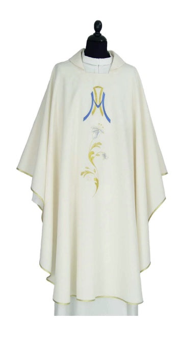 Casula Mariana Ricamata in Tessuto di Poliestere
