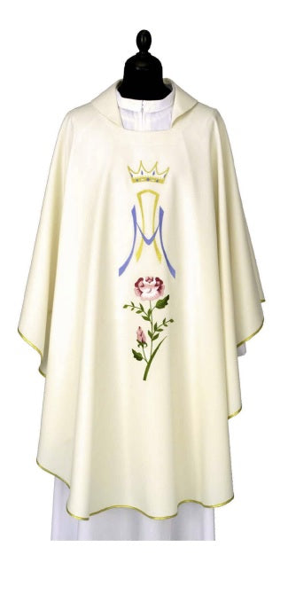 Casula Mariana Ricamata in Tessuto di Poliestere