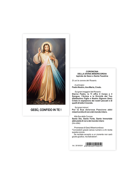 Immagine Gesù Misericordioso 6x10,5 cm 100 Pezzi