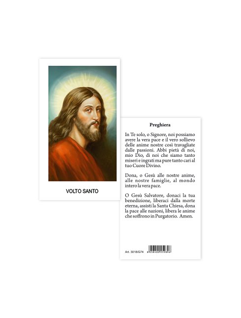 Immagine Gesù Volto Santo 6x10,5 cm 100 Pezzi