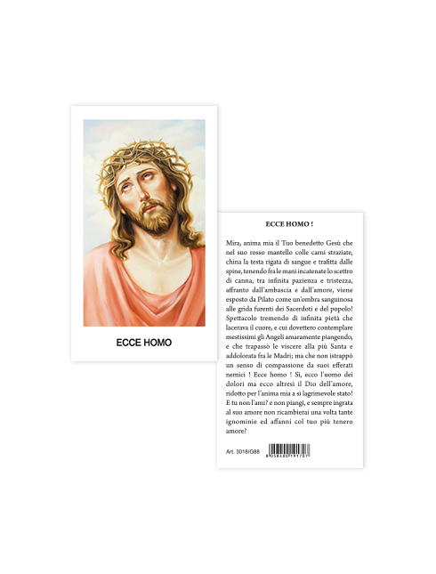Immagine Gesù Ecce Homo 6x10,5 cm 100 Pezzi