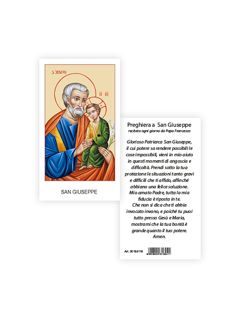 Immagine San Giuseppe 6x10,5 cm 100 Pezzi