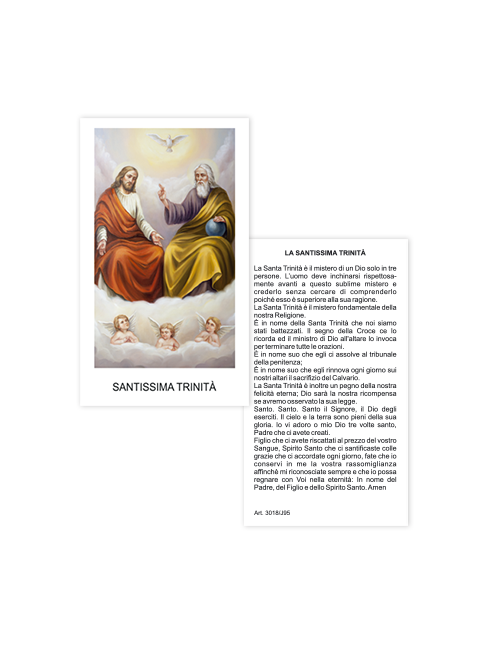 Immagine Santissima Trinità 6x10,5 cm 100 Pezzi