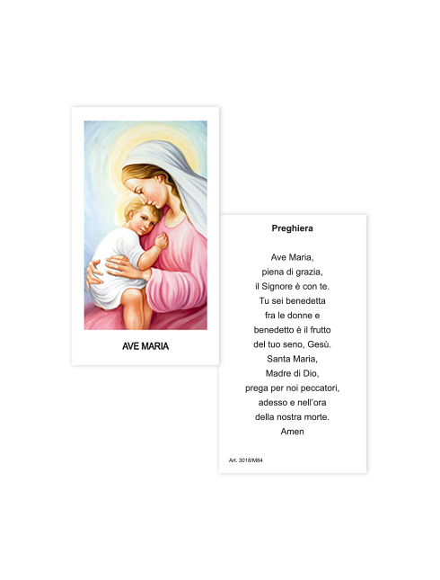 Immagine Ave Maria 6x10,5 cm 100 Pezzi
