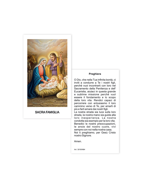 Immagine Sacra Famiglia 6x10,5 cm 100 Pezzi