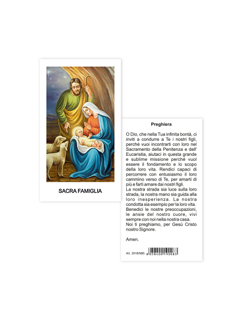 Immagine Sacra Famiglia 6x10,5 cm 100 Pezzi