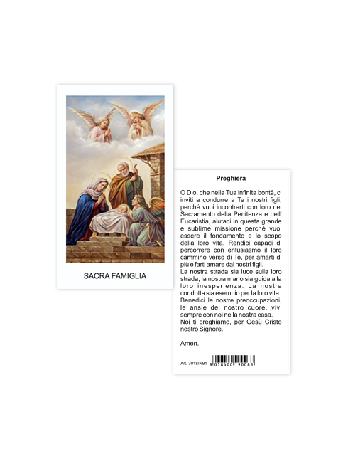 Immagine Sacra Famiglia 6x10,5 cm 100 Pezzi