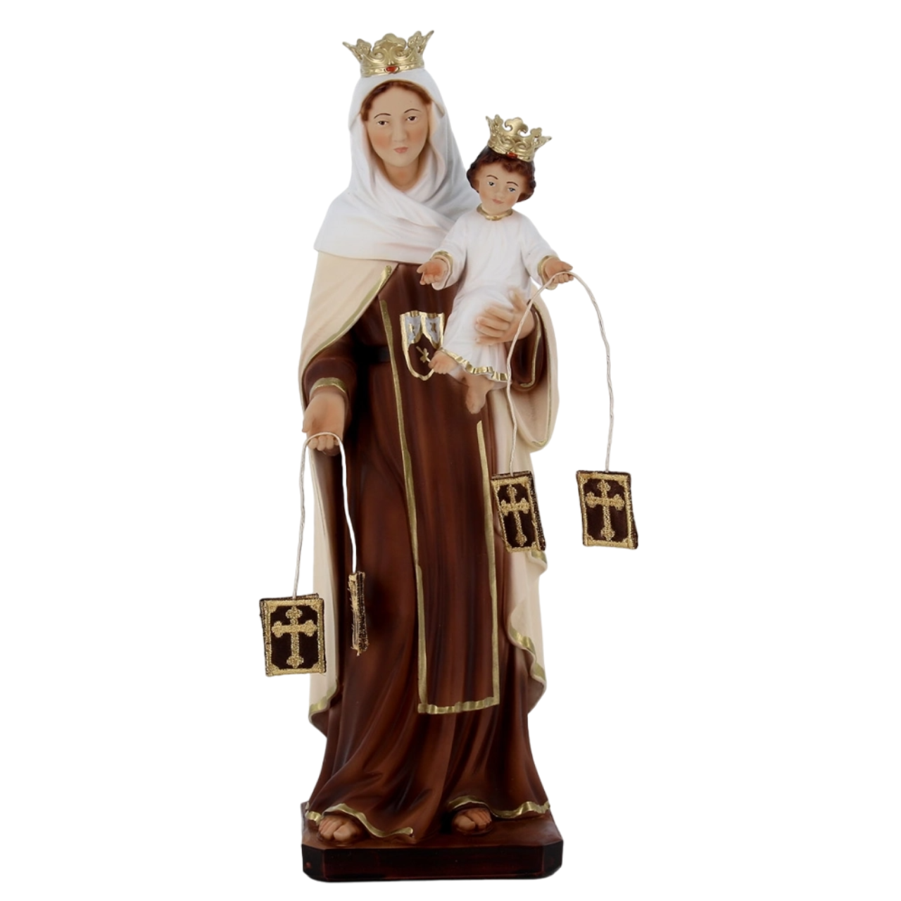 Statua Madonna del Carmine 30 cm in Resina Piena