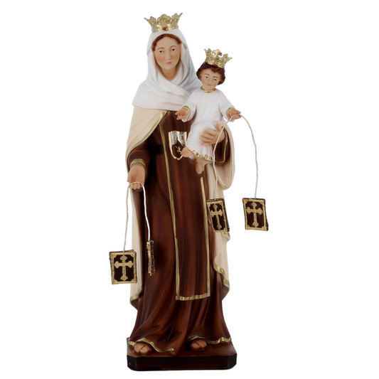 Statua Madonna del Carmine 30 cm in Resina Piena