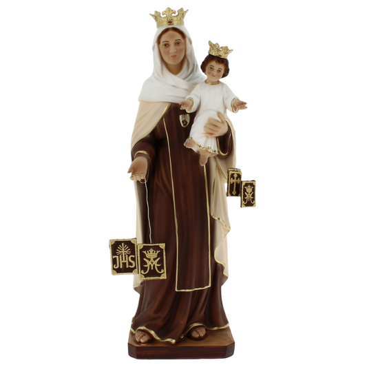 Statua Madonna del Carmine 50 cm in Resina