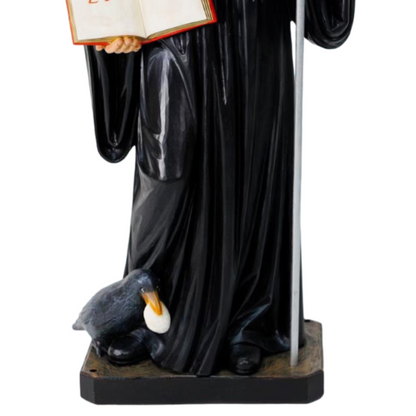 Statua San Benedetto 100 cm in Resina
