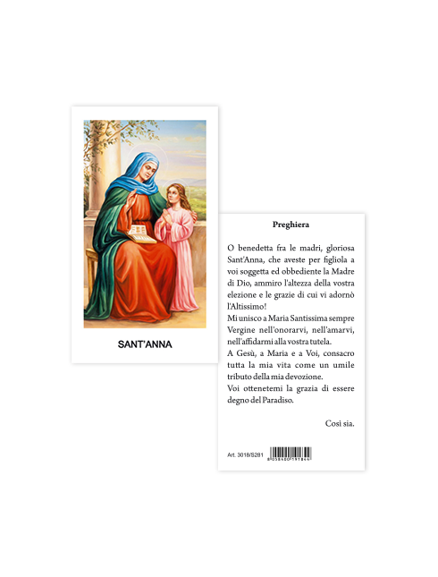 Immagine Sant'Anna 6x10,5 cm 100 Pezzi