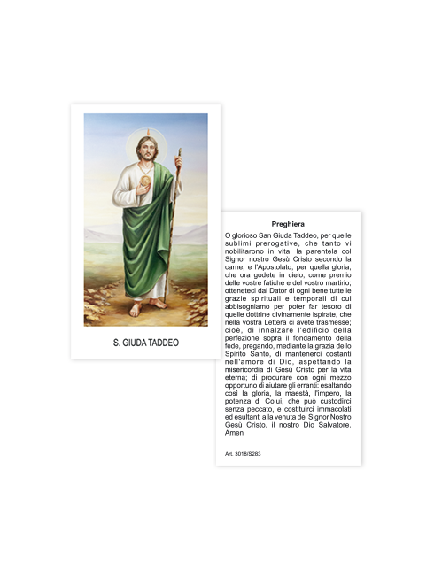 Immagine San Giuda Taddeo 6x10,5 cm 100 Pezzi