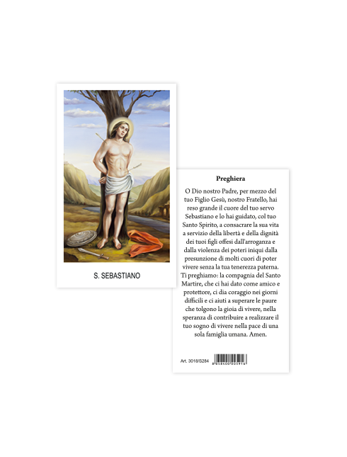 Immagine San Sebastiano 6x10,5 cm 100 Pezzi
