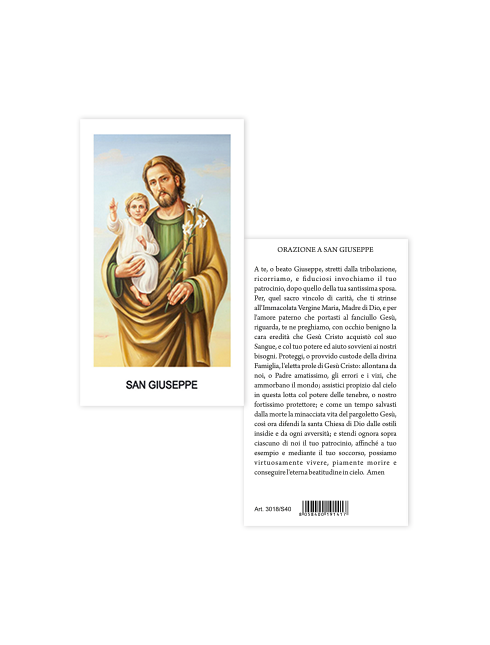 Immagine San Giuseppe 6x10,5 cm 100 Pezzi
