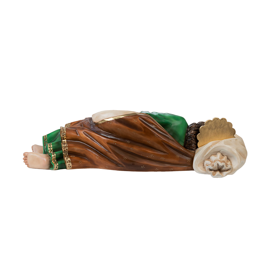 Statua San Giuseppe Dormiente 135 cm in Vetroresina