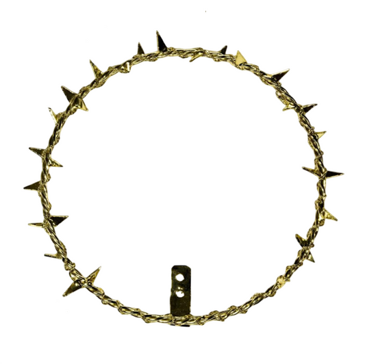 Aureola con Spine in Ottone Finitura Dorata