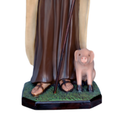 Statua Sant'Antonio Abate 100 cm in Resina
