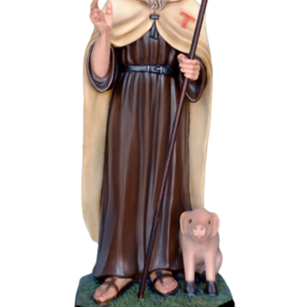Statua Sant'Antonio Abate 100 cm in Resina