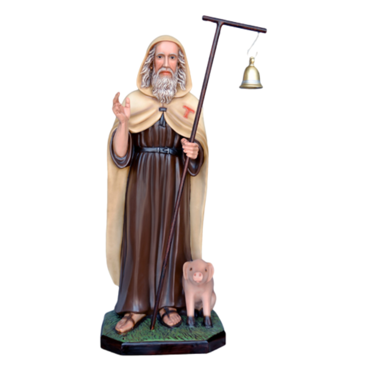 Statua Sant'Antonio Abate 100 cm in Resina