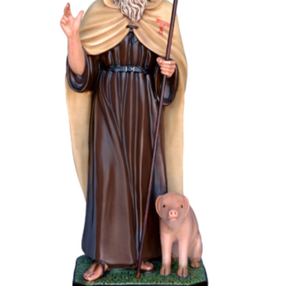 Statua Sant'Antonio Abate 130 cm in Resina