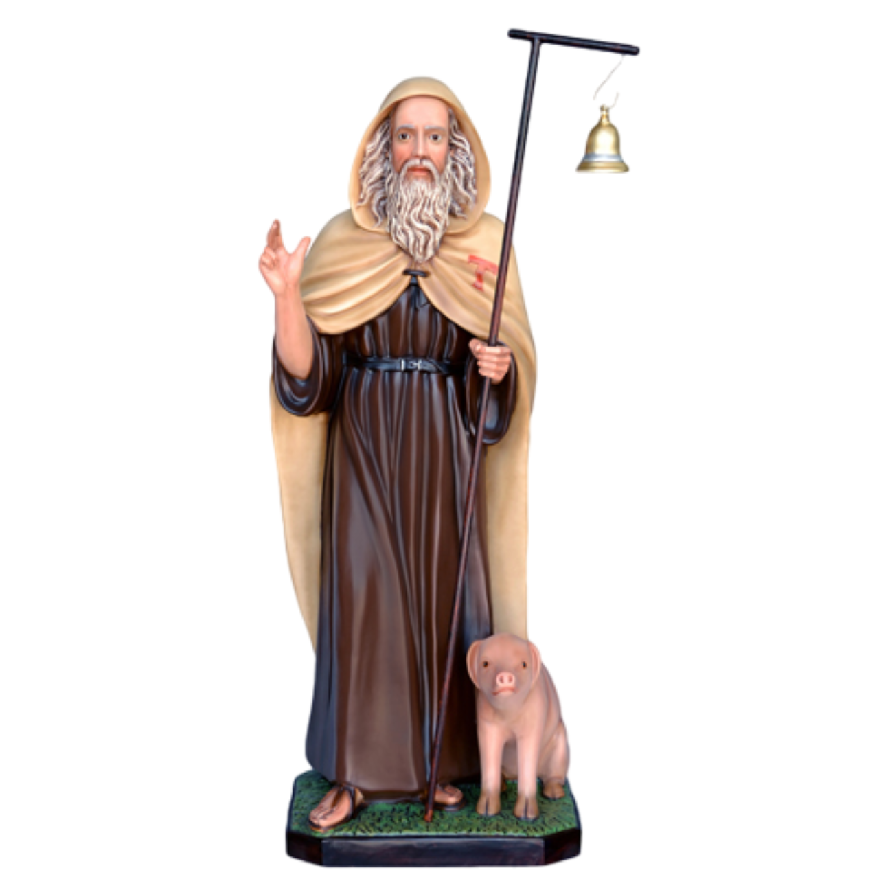 Statua Sant'Antonio Abate 130 cm in Resina