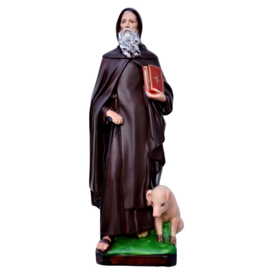 Statua Sant'Antonio Abate 40 cm in Resina