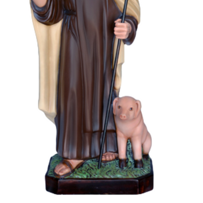 Statua Sant'Antonio Abate 80 cm in Resina