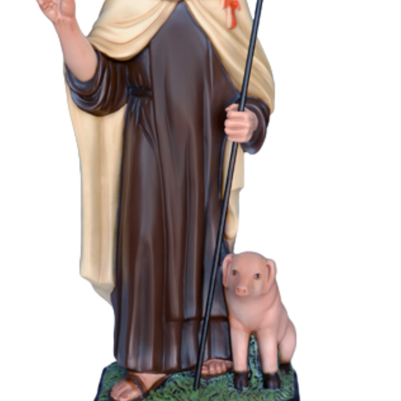 Statua Sant'Antonio Abate 80 cm in Resina