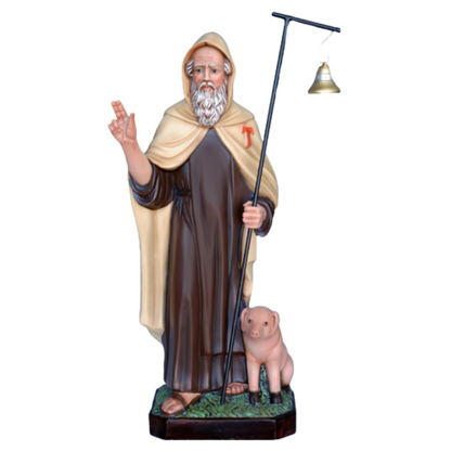 Statua Sant'Antonio Abate 80 cm in Resina