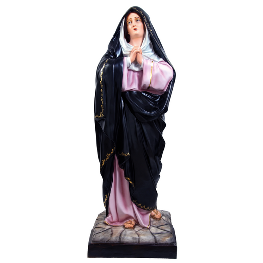 Statua Madonna Addolorata 150 cm in Vetroresina