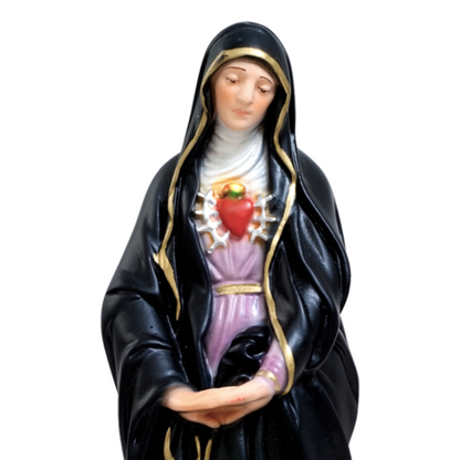 Statua Madonna Addolorata 30 cm in Resina Piena
