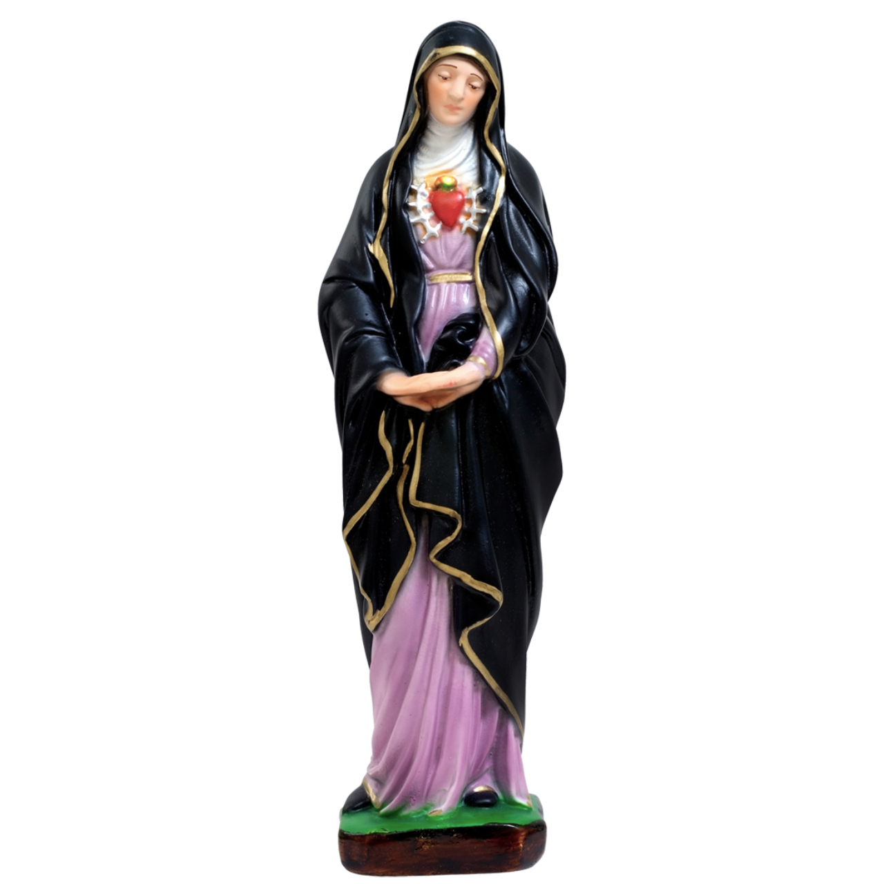 Statua Madonna Addolorata 30 cm in Resina Piena