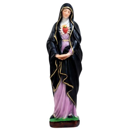 Statua Madonna Addolorata 30 cm in Resina Piena