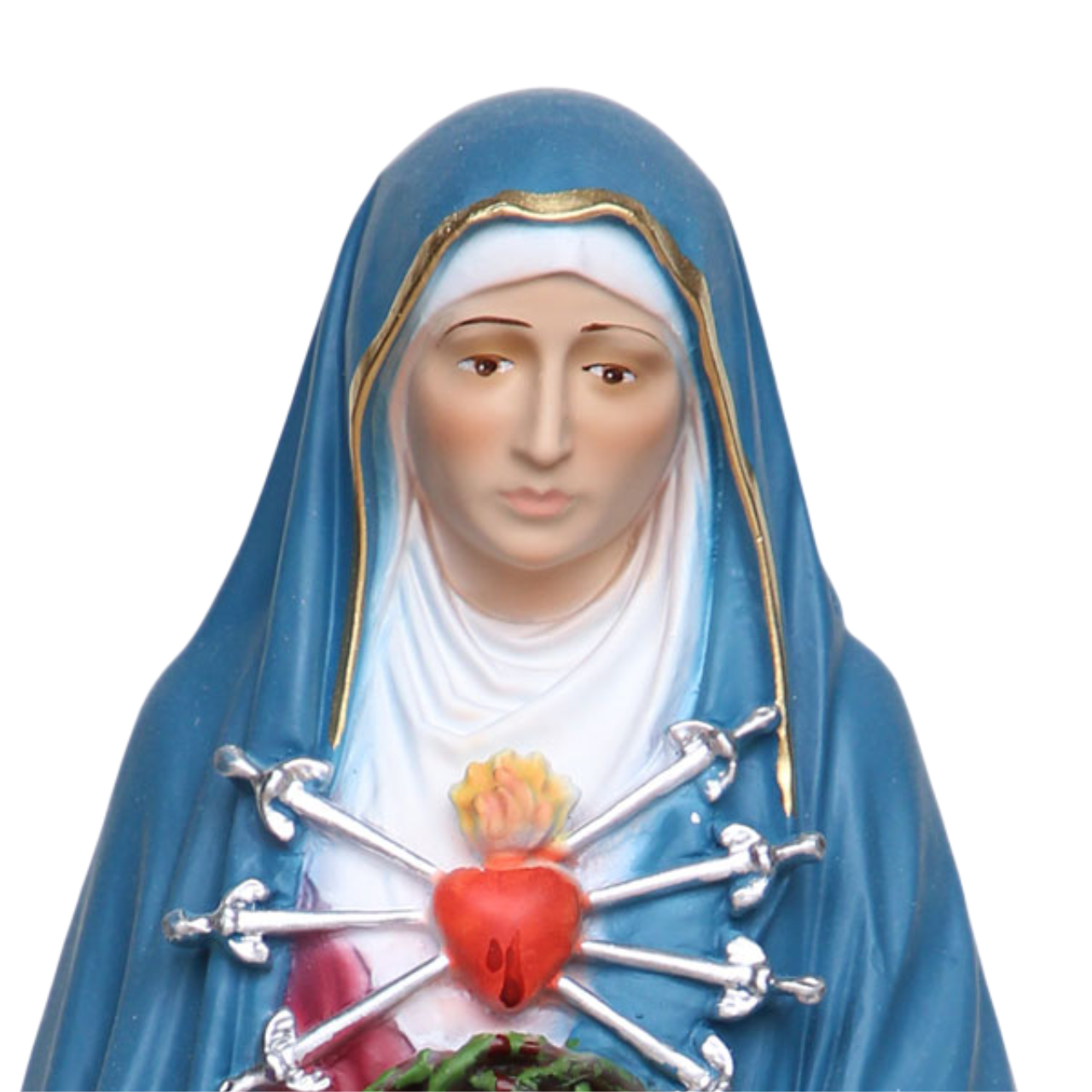 Statua Madonna Addolorata 31 cm in Resina Piena
