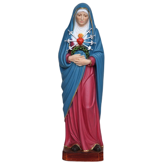Statua Madonna Addolorata 41 cm in Resina