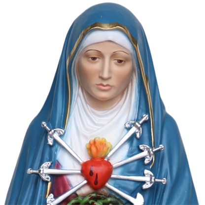 Statua Madonna Addolorata 41 cm in Resina