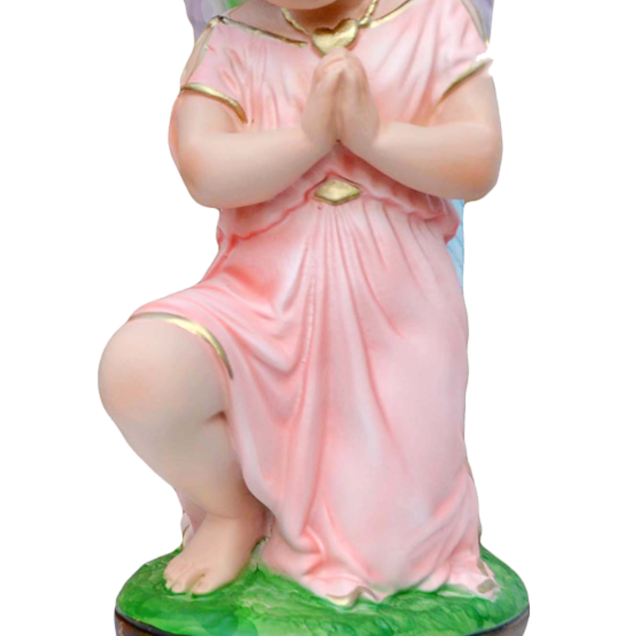 Statue Angeli in Adorazione Coppia 20 cm in Resina Piena