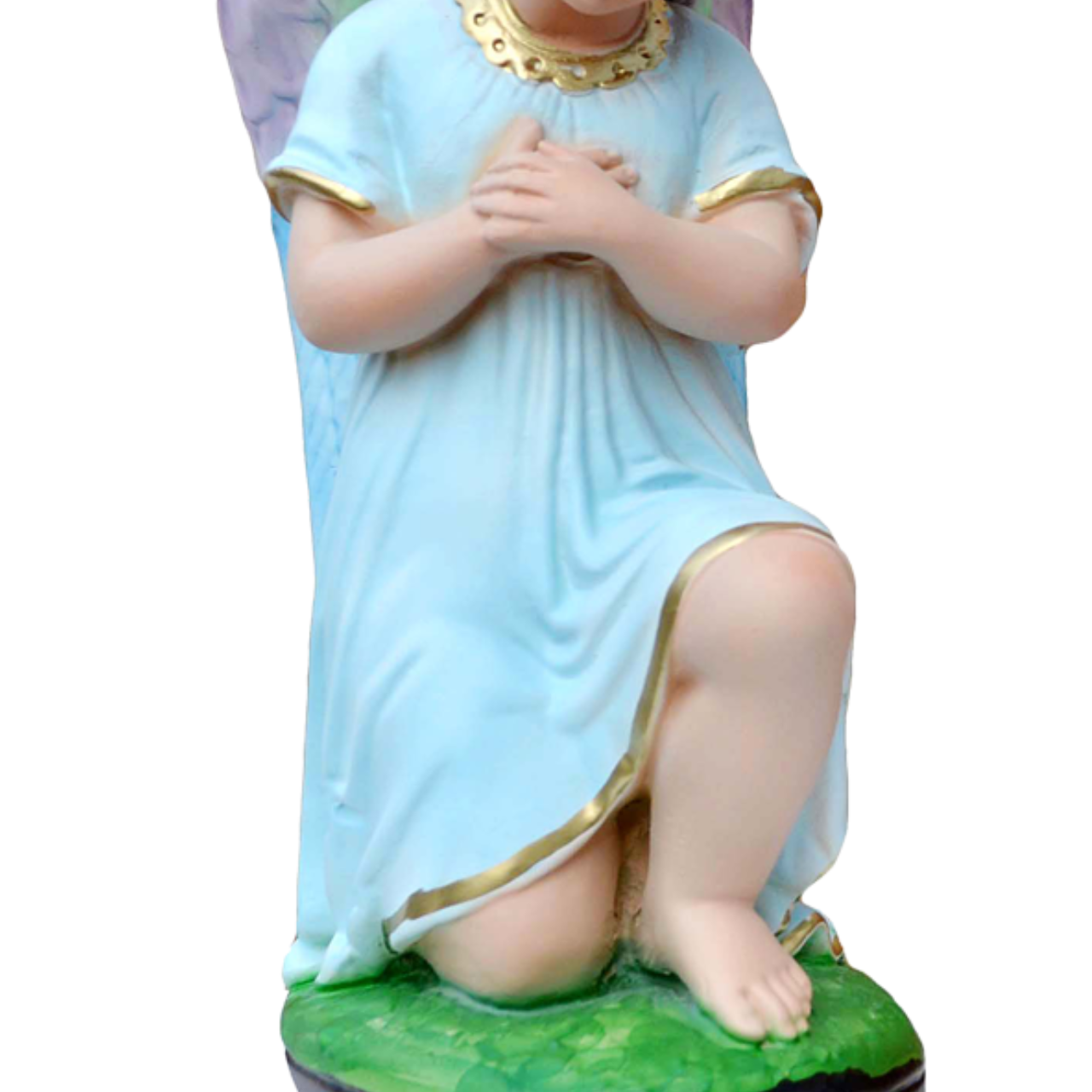 Statue Angeli in Adorazione Coppia 20 cm in Resina Piena