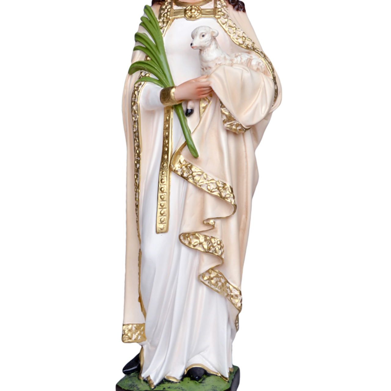 Statua Sant'Agnese 60 cm in Resina
