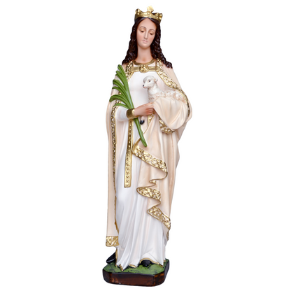 Statua Sant'Agnese 60 cm in Resina