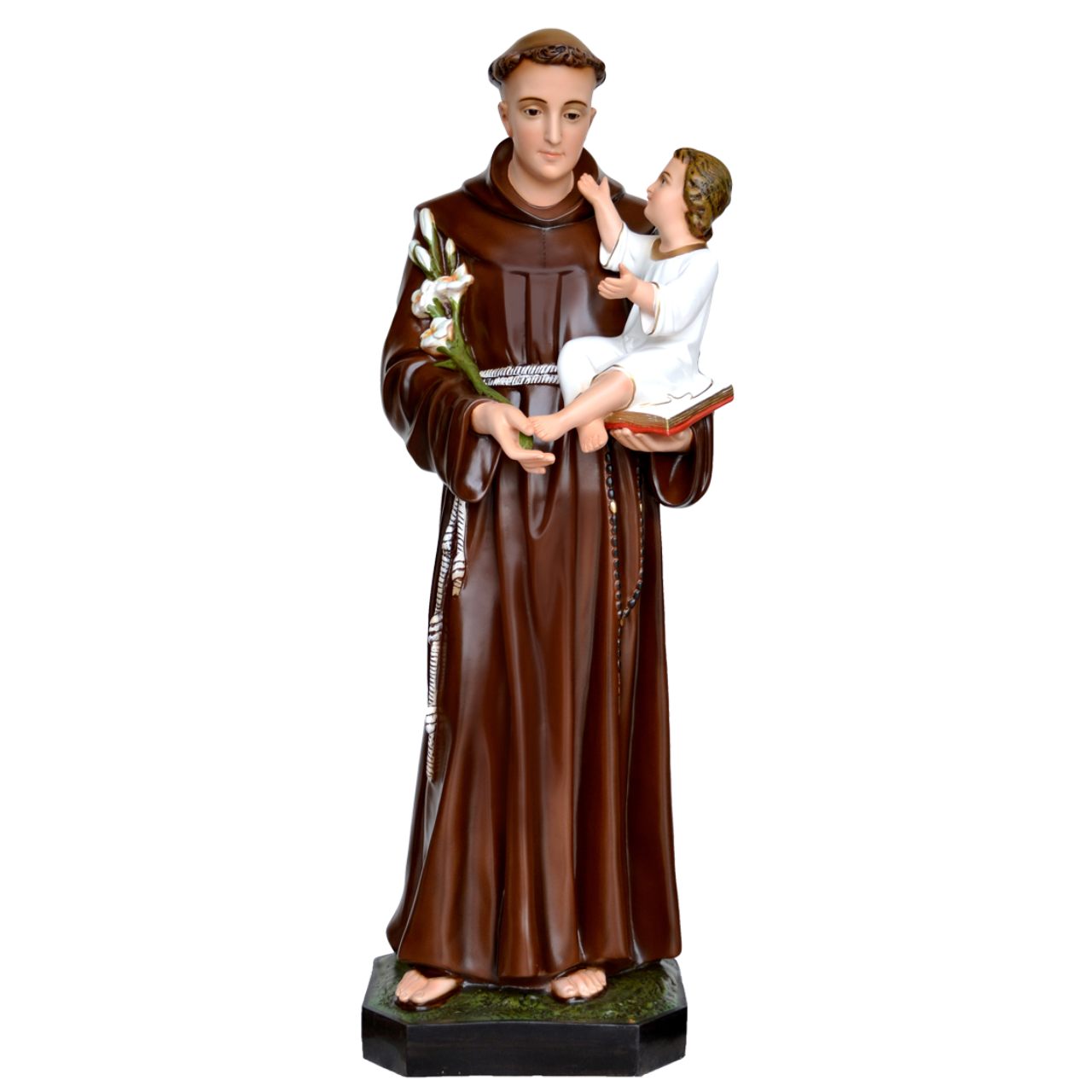 Statua Sant'Antonio di Padova 130 cm in Resina