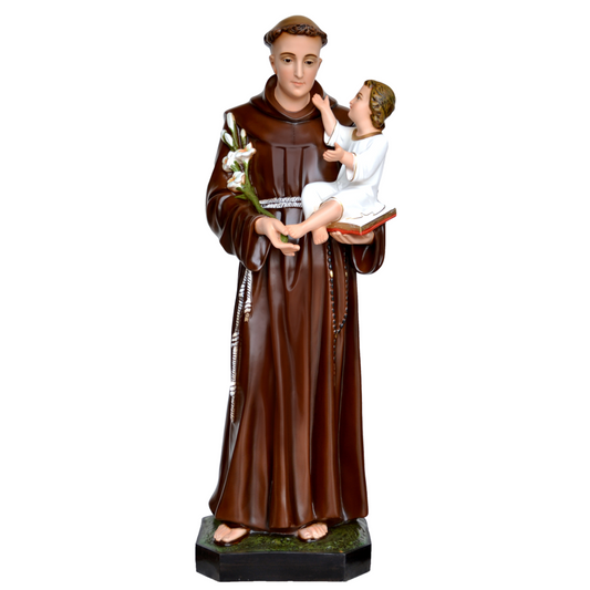 Statua Sant'Antonio di Padova 130 cm in Resina