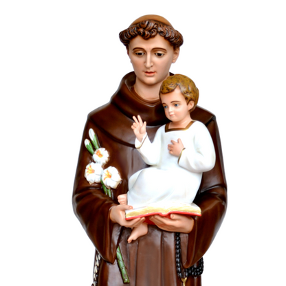 Statua Sant'Antonio di Padova 160 cm in Vetroresina
