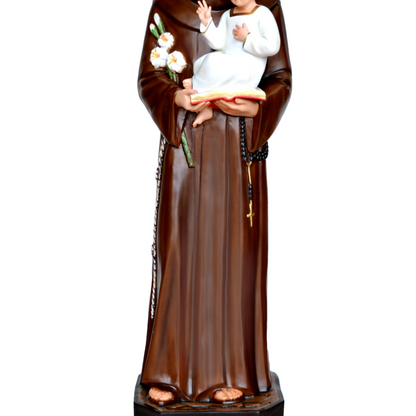 Statua Sant'Antonio di Padova 160 cm in Vetroresina