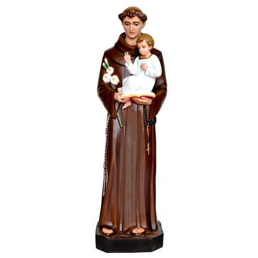 Statua Sant'Antonio di Padova 160 cm in Vetroresina